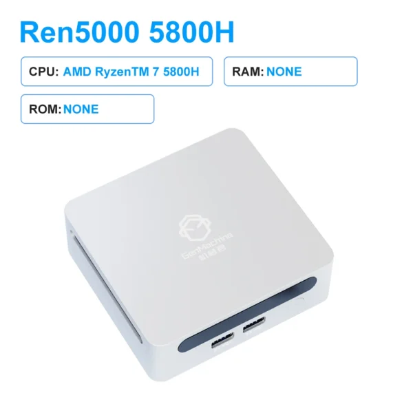GenMachine AMD Ryzen 7 5800H Windows 11 MINI PC DDR4 16/32GB 256/512GB SSD WIFI6 RTL8852, BT5.2 PC Gamer Diy Gaming Computer