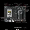 JGINYUE H13 DIY EPYC AMD Motherboard Set With AMD EPYC 7002/7003 Series CPU 8*DDR4 RAM Support IPMI DUAL 2.5G Network BMC Module