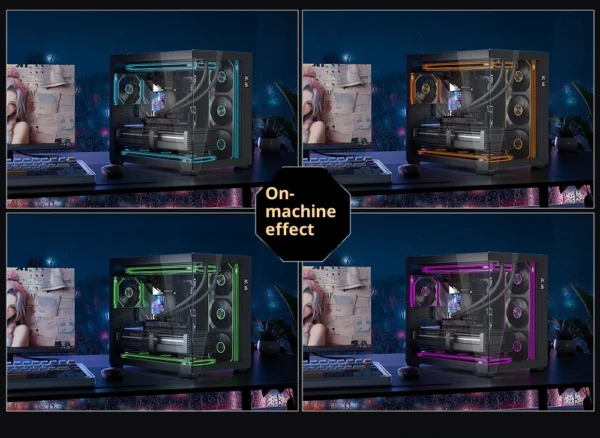 LOVINGCOOL Coherent Pro-360/240/120 ARGB digital display PC fan computer case Siamese Building block fan Integration