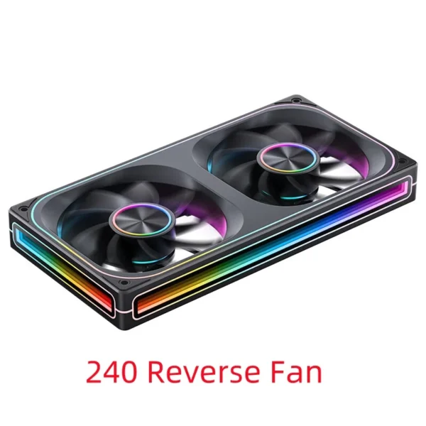 JONSBO ZA-120/240/360 Computer Case Fan 12CM 5V ARGB 120mm Monolithic Structure Water-Cooled Fan  PWM Forward/Reverse Fan Kits