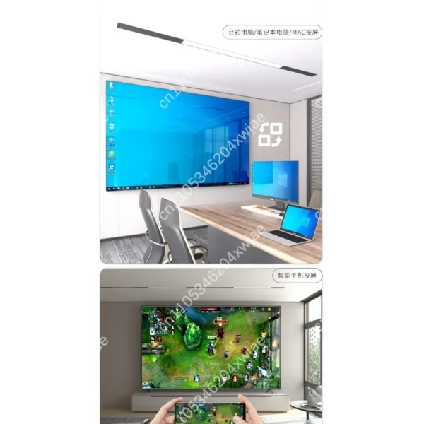 110 Inch Smart TV 4K UHD Frameless LED TV 120Hz Refresh Rate Android WiFi Voice Remote Wall Mountable