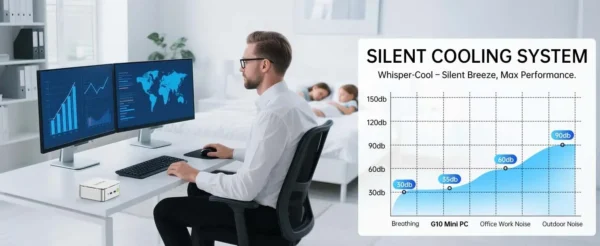 GMKtec G10 AMD Ryzen 5 3500U Mini PC DDR4 3200Mhz PCie 3.0 NVMe SSD Wifi5 BT5.0 Triple Screen Display COMPUTER Wins 11