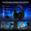 ATTACK SHARK L80PRO Wireless Gaming Headset 2.4G/BT/Wired Ultra-Light 40mm Drivers Low Latency Headphone for PC PS5 Switch Xbox
