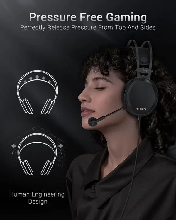 NUBWO Gaming Headsets PS4 Stereo Xbox One Headset Wired PC Gaming Headphones with Noise Canceling Mic Ear Gaming  Earphone