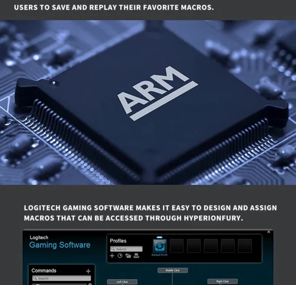 Logitech G402 Wired Gaming Mouse, Ergonomic, High Precision, Suitable for E-Sports and Office, Compatible with Laptops