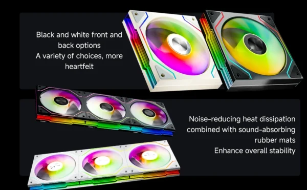 Jungle Leopard Star Trail 120mm ARGB CPU Fan - Infinity Mirror, 5V 3Pin Addressable RGB Cooling for Gaming PC