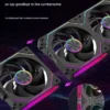 COOLCIRC CX-2 Computer Chassis Fan 120mm 5V 3-pin ARGB Cooler  12V/4PIN PWM 800-2000 RPM 3-in-1 Quiet Building Block Cooling Fan