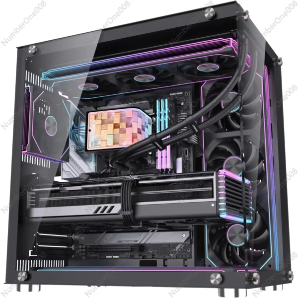 360mm Liquid CPU Cooler with 6.67 Inch LCD Screen Video Display Temperature Control ARGB Fans for Desktop PC  AMD