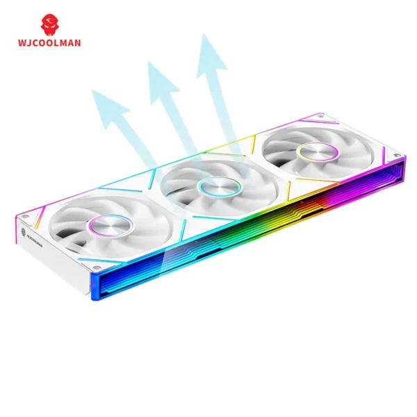 WJCOOLMAN Starlink 120/240/360 Conjoined structure PC fan ARGB PWM Speed Control Computer Silent Case Fan easy to install