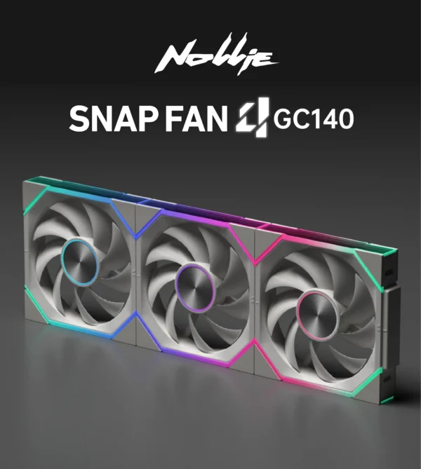 Nollie FAN GC140 ARGB 140mm Fans 34LED Cooling Fan Modular Stackable Splicing PWM Silent