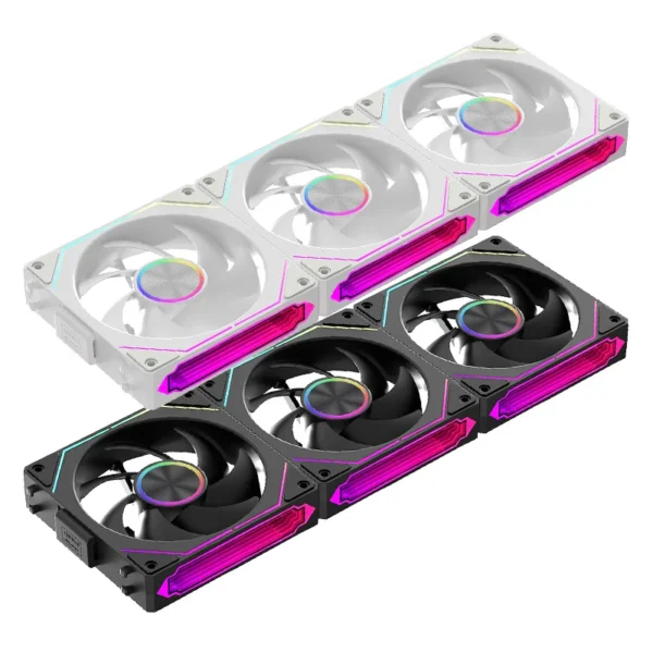 Coolcirc DL-2 120mm ARGB Cooling Fan Modular Wireless Stackable Splicing 800-2000RPM PWM Silent for Gaming PC Case Water Cooler