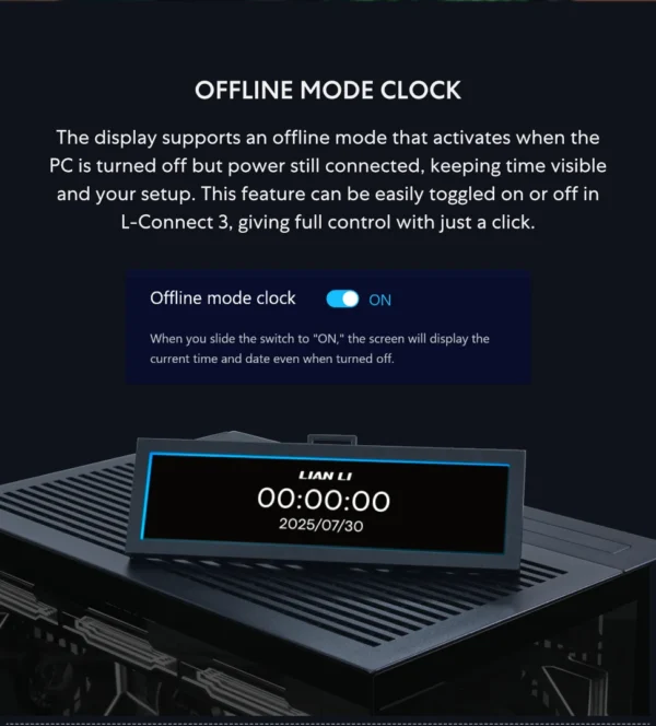 Lian-Li 8.8 Inch Universal Screen 1920x480 resolution IPS LCD Display for PC Case