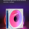 PC case fan 120mm ARGB mirror cycling lighting effect CPU cooling fan 4-pin PWM 58.36CFM fan for computer water cooling