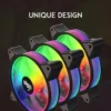 Aigo AR12 120mm PC Gamer Computer Case Fan RGB 12v Heatsink Aura Sync Cooler Argb Silent Controller Kit Fan Cooling Ventilador