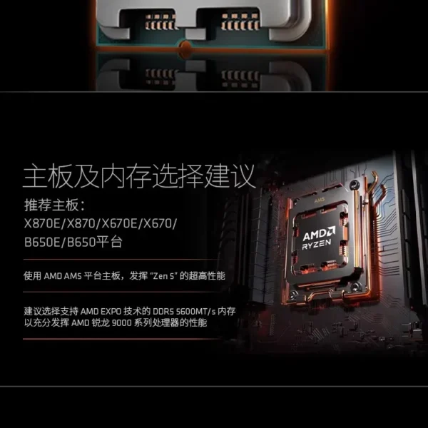 AMD R5 7800X3D/9600X/9700X/9800X3D/9900X/9950X/9950X3D Bulk Boxed