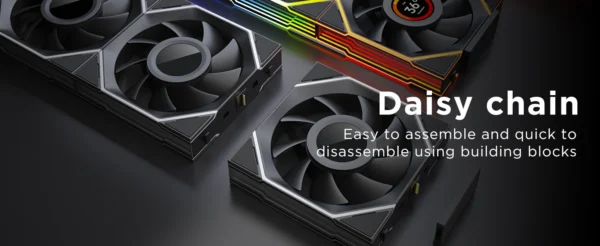 Interstellar V4-LCD 1.5 Inch 60Hz Customize Screen Modular Splicing Infinity Mirror 120mm CPU Case LCD Fan Jungle Leopard