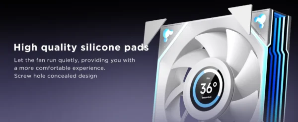 Interstellar V4-LCD 1.5 Inch 60Hz Customize Screen Modular Splicing Infinity Mirror 120mm CPU Case LCD Fan Jungle Leopard