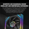 JUMPEAK DS120 Face-Changing ARGB Cooling Fan 360mm 240mm Modular Stackable Splicing 120mm RGB Fans For Gaming PC Case CPU Cooler