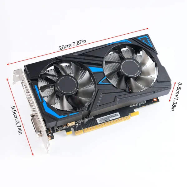 GTX 1650 4GB Graphics Card 128Bit GDDR5 Dual Cooling Fan Computer Graphics Low Power GPU for Working Gaming Video Editing Ports