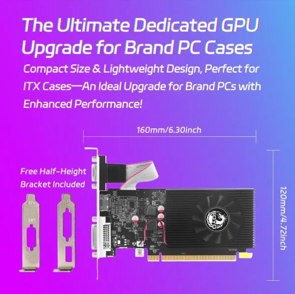 SOYO Graphics Cards Radeon AMD HD8550 2G GDDR3 Memory Video Gaming Card GPU Desktop Computer Components AMD NWE