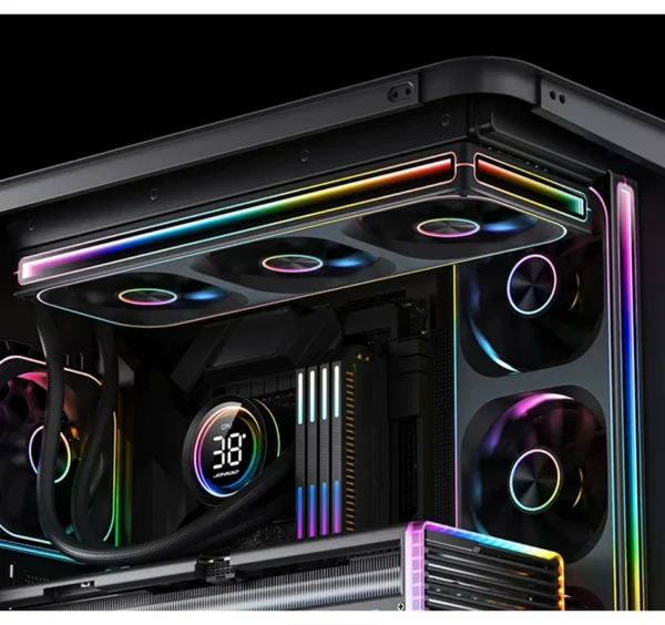 JONSBO ZA-120/240/360 ARGB 12/24/36CM chassis fan Motherboard lighting synchronization/Aluminum Nameplate/PWM Case fans