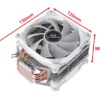 XUANFENG 120mm Fan Radiator Air-cooled 4/6 Heat Pipe CPU Cooler Installing LGA115x 2011 x99 E5 1200 1700 1851 i5 i7 AM4 AM5 2066
