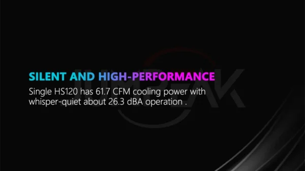 JUMPEAK HS120 Halo ARGB Cooling Fan 360mm 240mm Modular Stackable Splicing 120mm RGB Fans Kit For Gaming PC Case Water Cooler