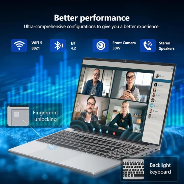 15.6" Gaming Laptop Computer Windows 11 Intel Core i9 10980HK PC Gamer 16GB RAM Fingerprint Unlock Notebook PC Backlight Laptops