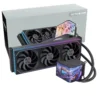 360mm Liquid CPU Cooler with 6.67 Inch LCD Screen Video Display Temperature Control ARGB Fans for Desktop PC  AMD
