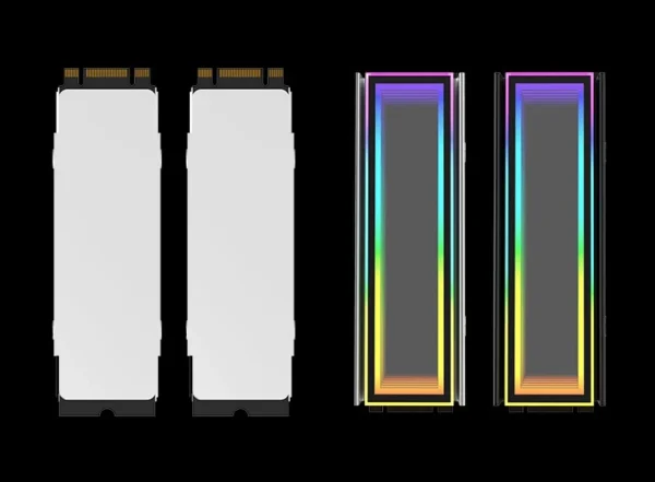 5V/3Pin ARGB AURA Sync Computer 2280 SSD M2 Radiator Aluminum PC RGB M.2 Nvme Cooler Heatsink Solid State Drive Heat Sink Cooler