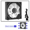 Coolcirc Cableless PC Case Fan 12V/4Pin PWM 800-1800RPM Silent 5V/3Pin ARGB Triple Pack 120mm Ventilator Use for Water Cooling