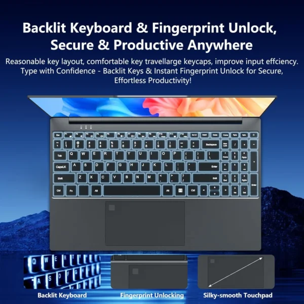 2026 New Intel Core i9 9900 Portable Laptop Computer 16GB DDR4 1TB 2TB SSD Windows 11 Pro Office Gaming PC Notebook Laptops