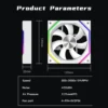 120mm ARGB Fan Infinity Mirror Design 5V 3PIN Aura Sync 4PIN PWM 800-2000RPM Cooler Fan Jungle Leopard Galaxy Prism XH
