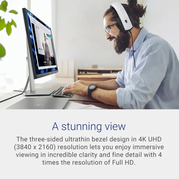 27 Inch, 4K UHD (3840 x 2160) IPS Display, Ultra-Thin Bezel, AMD FreeSync, HDMI, DisplayPort