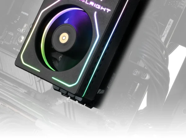 Thermalright MC-2 ARGB Computer Memory Cooler,Paired with high-performance dual fans, suitable for DDR/DDR2/DDR3/DDR4/DDR5