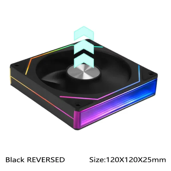 UPSIREN UF-3 Prism 7PRO Computer Case Cooling Fan,Double-sided full lens,12CM ARGB motherboard synchronization，CD pattern axis
