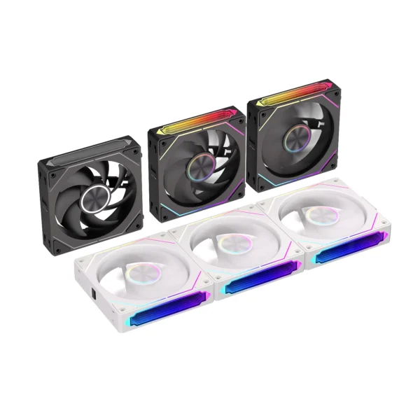 TEUCER DL-2 ARGB PC Fan 3-in-1 Case Fan Compatible with 240 360 Water Cooling Radiator Wireless Cooling Fan Kit