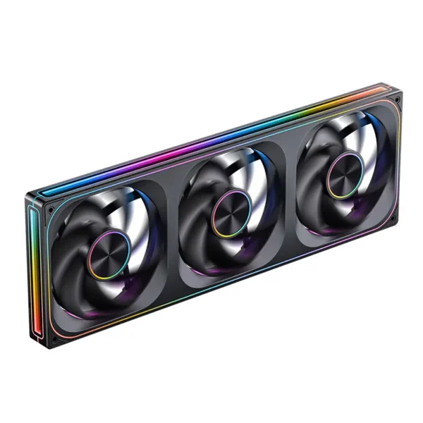 JONSBO ZA-140/420 Case Cooling Fan 140mm ARGB 3 Connected Bodies PWM Quiet Fan  Replaceable Fan Blades