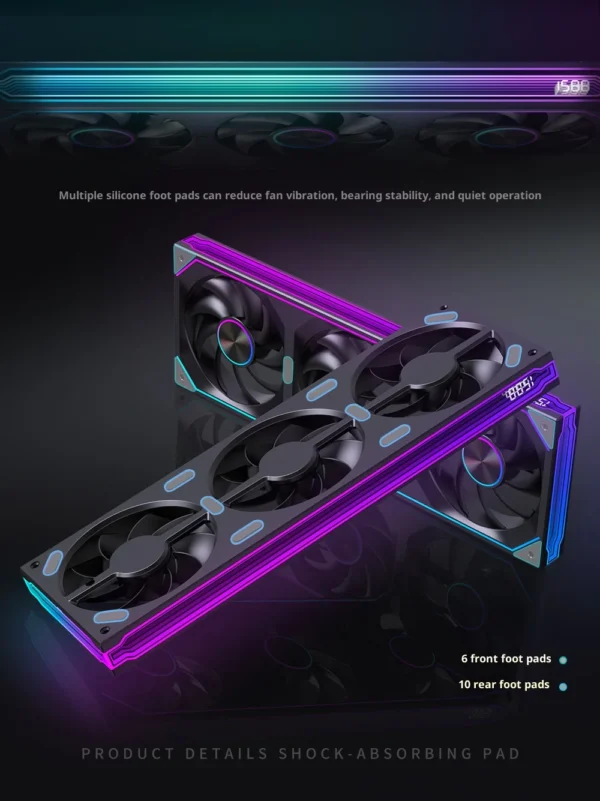 LOVINGCOOL Coherent Pro-360/240/120 ARGB digital display PC fan computer case Siamese Building block fan Integration