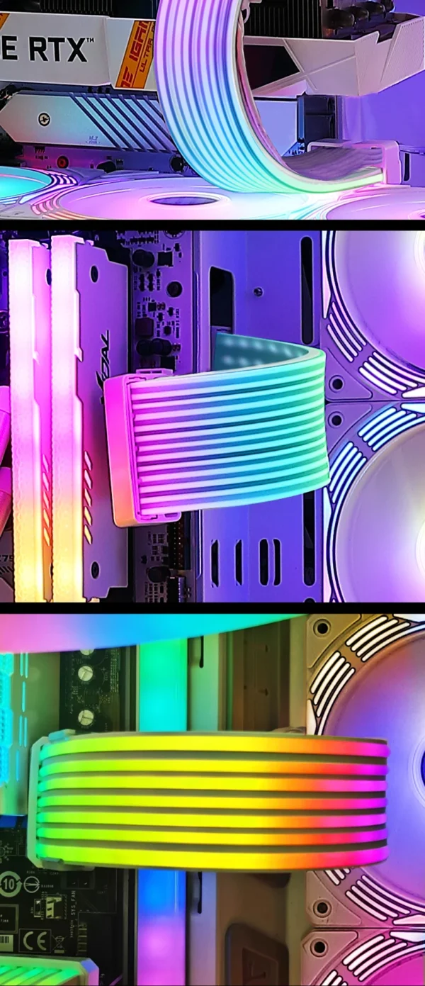 UPSIREN Bendable ARGB Light Board,Suitable For Graphics Card 24pin/8pin/2x8pin/12VHPWR/Motherboard Decorative light strip