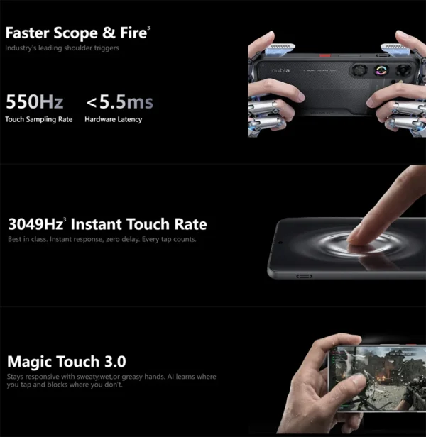 Nubia Smartphone Neo 5 GT, Built-in Fan, Gaming Trigger (Touch)