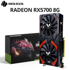 MOUGOL NEW AMD Radeon RX5700 8GB Graphics Card GDDR6 Memory PCIE4.0x16 DPx3 256Bit Gaming Video Card for Desktop Computer