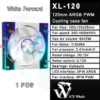 ICE Whale XL-120 ARGB PC Case Fan 120mm Infinity Mirror Design Motherboard Lighting Sync 4PIN PWM CPU Cooler Fan ventilador