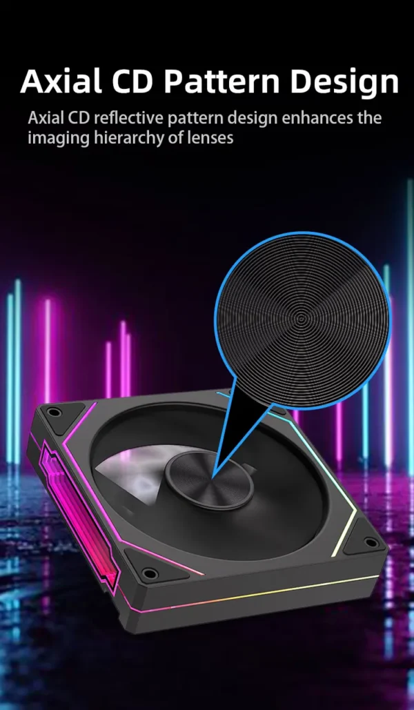 Prism 5 PRO 120mm Fan 6pin RGB Pc Case Ventiladores Computer Chassis Fan Water Cooler PC Gamer Cooling Kit Fan Ventilador