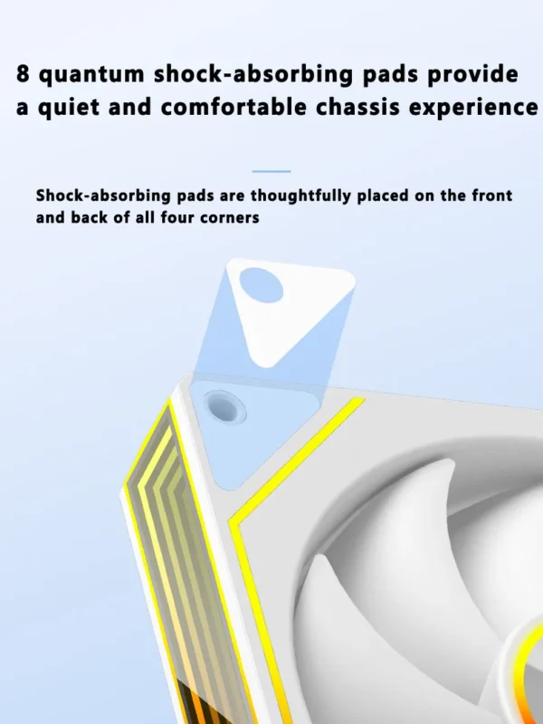 ICE Whale 4RS PLUS 14CM ARGB Chassis Fan 650-1500RPM Air-Cooled PC Cooling Fan