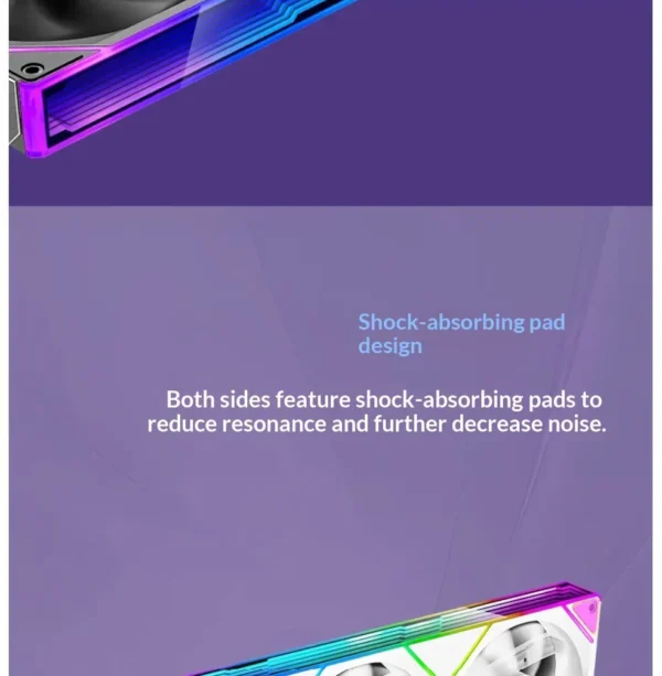 WJCOOLMAN StarLink Integrated Fan 120mm ARGB Infinite Mirror Divine Light Synchronous PWM Speed Control Computer Silent Case Fan