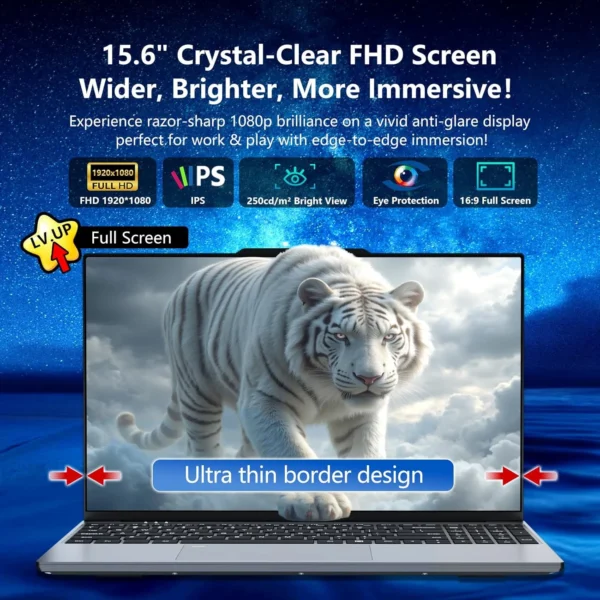 2026 New Intel Core i9 9900 Portable Laptop Computer 16GB DDR4 1TB 2TB SSD Windows 11 Pro Office Gaming PC Notebook Laptops