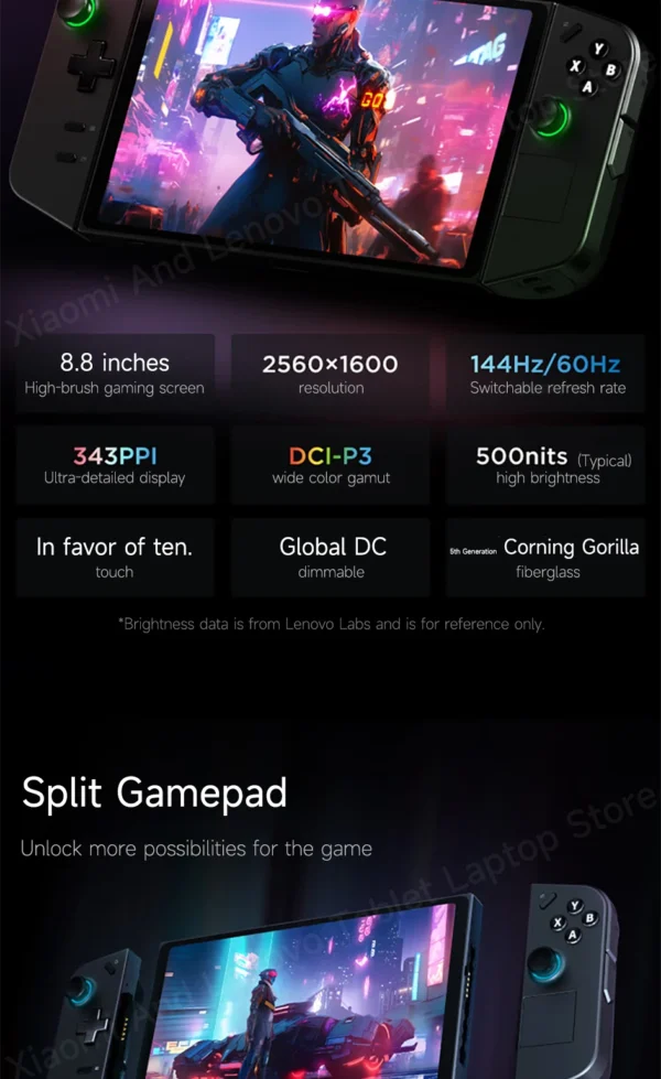 Lenovo LEGION Go Original Handheld game console PDA/PPC AMD Ryzen Z1 Extreme 8.8" 2.5K 144Hz Support FPS mode Portable laptop