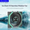 Hifrost Ice Chain Modular 120mm ARGB PC Case Cooling Fans Wireless Thermostatic Sync Lighting For Gaming Chassis CPU Cooler