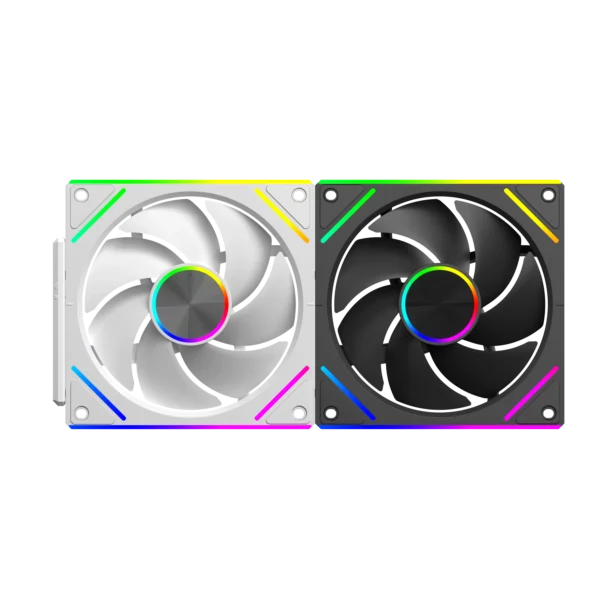 UPSIREN WF-3 120mm Wire-free splicing case fan motherboard light synchronization 4PIN PWM Center axis CD texture design 12CM